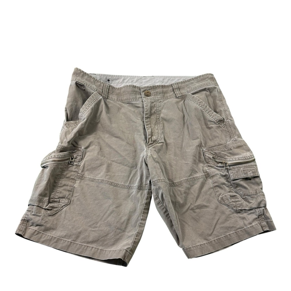 Kuhl Brown VTG Patina Dyed Cotton Men’s Cargo Short Size 36